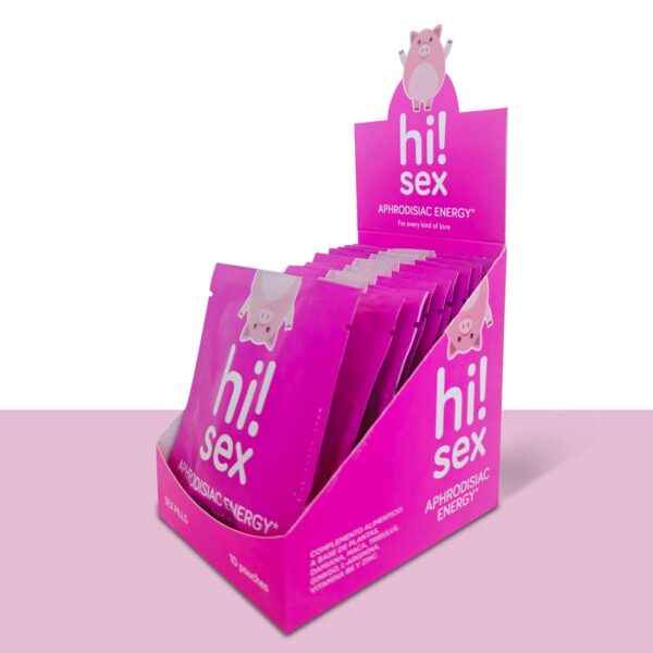 Hi!Sex - Suplemento Afrodisíaco para Hombres y Mujeres (10 sobres x 4 cápsulas)